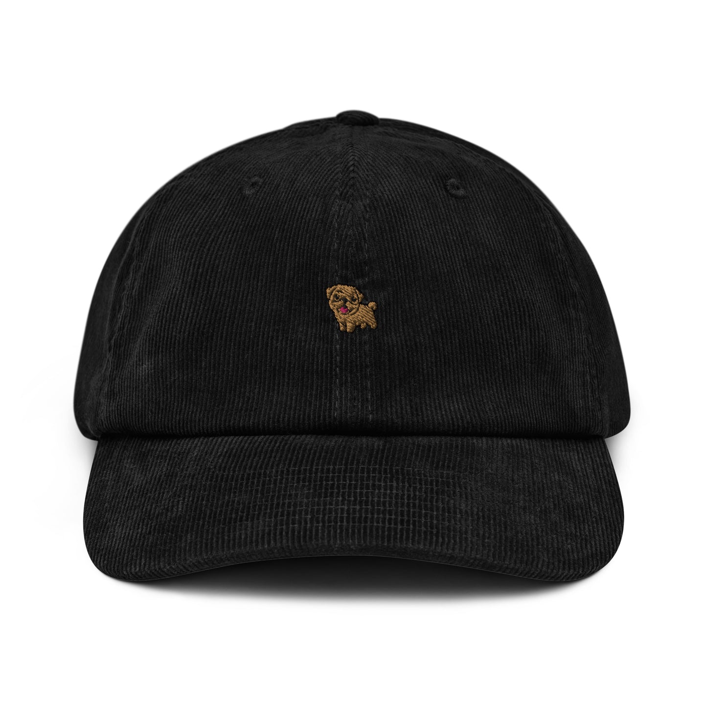 Bobby - Brown Pug (Corduroy Hat)
