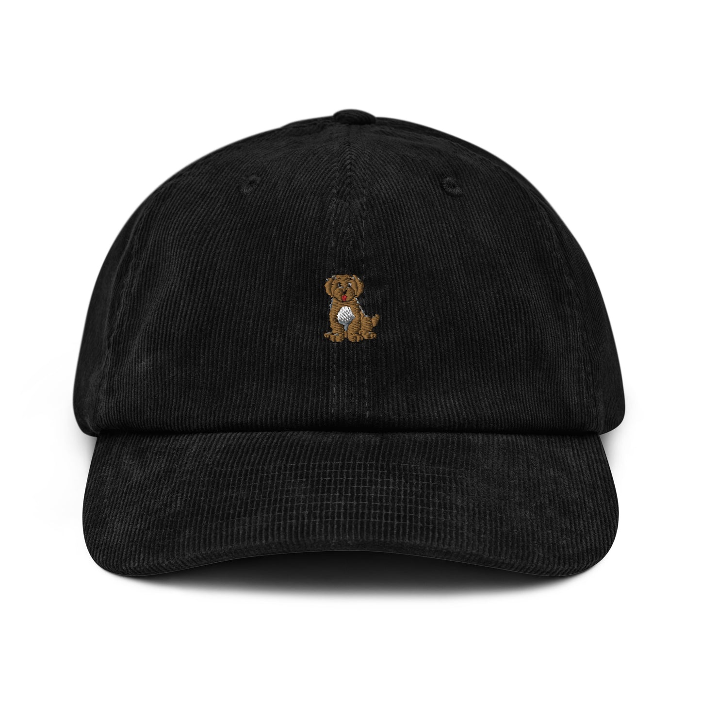Dinky - Brown Labradoodle (Corduroy Hat)