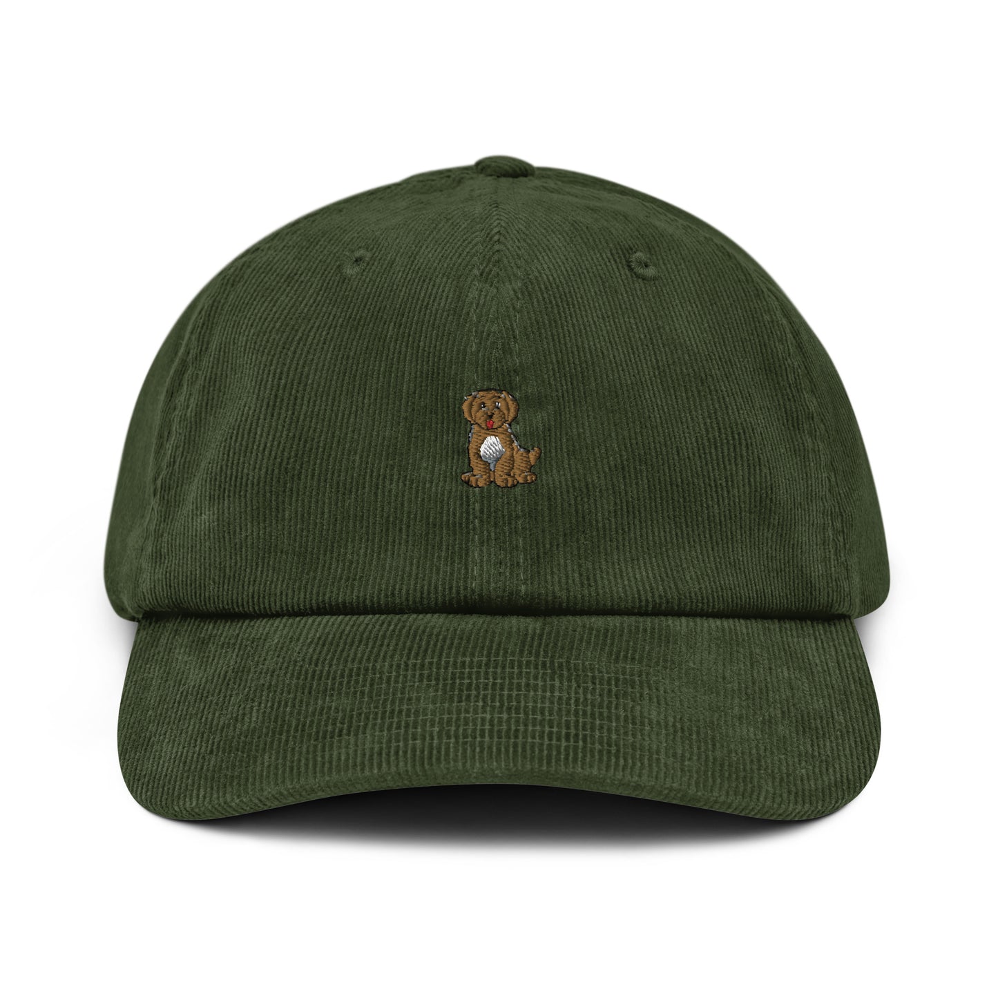 Dinky - Brown Labradoodle (Corduroy Hat)
