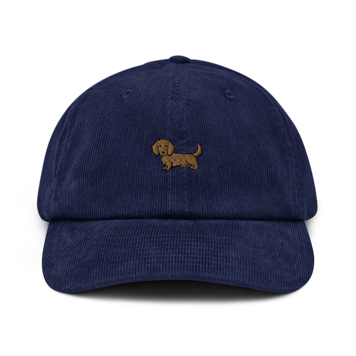 Lady - Brown Wire Haired Dachshund (Corduroy Hat)