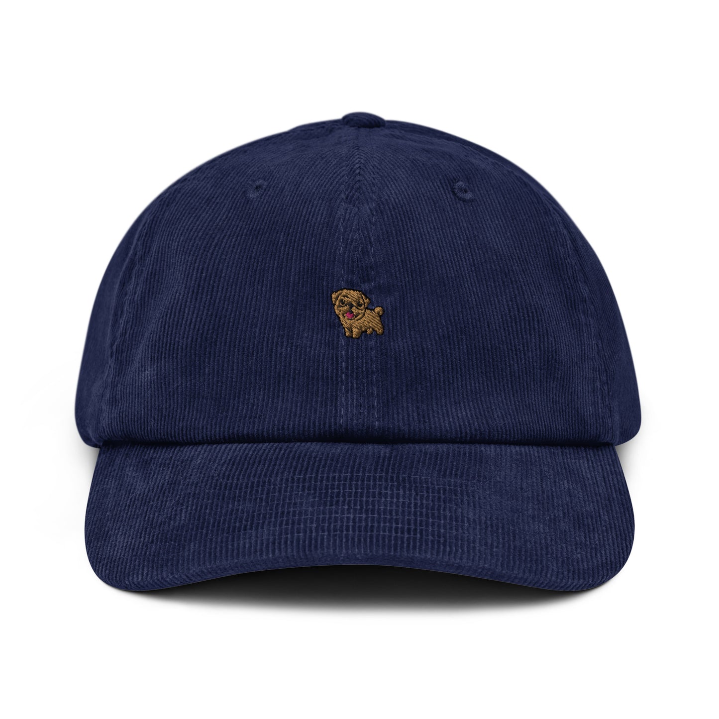 Bobby - Brown Pug (Corduroy Hat)