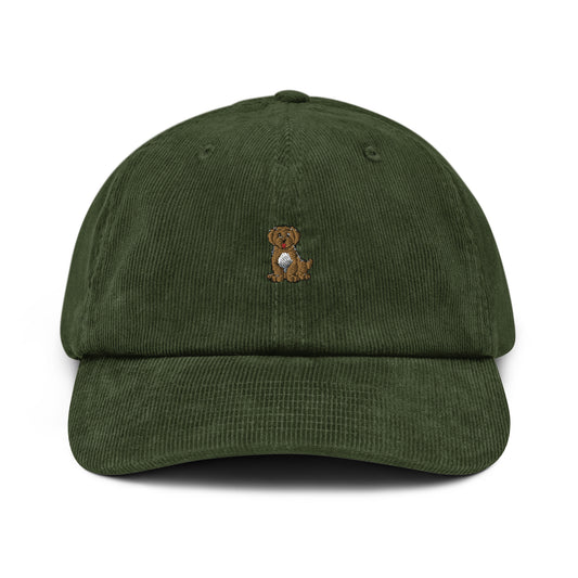 Dinky - Brown Labradoodle (Corduroy Hat)