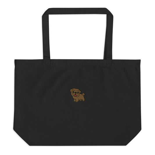 Bobby - Brown Pug (Tote bag)